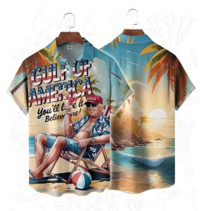 Trump Gulf Of America Youll Love It Believe Me Maga Hawaiian Shirt 1