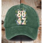 86 47 Flowers Print Hat