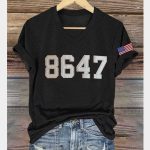 8647 Trump America V-Neck T-Shirt