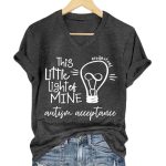 Autism Acceptance This Little Light Of Mine Shirt
