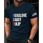 FDT Foxglove Daisy Tulip Print T-Shirt