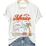 Golfo De Mexico Retro Gulf Of Mexico Est.1550 Print T-Shirt