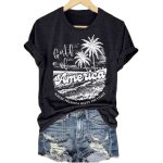 Gulf Of America Where Freedom Meets The Coast Sunset On The Beach T-Shirt