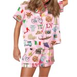 Italy Roma Travel Pajama Set