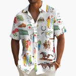 Kentucky Derby Printed Hawaiian Shirt