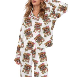 Heavens Roaring Satin Pajama Set For Women 1