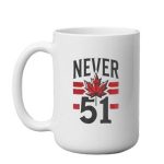 Never 51st State Canada Flag Canada Mug