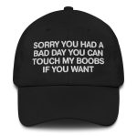 Sorry You Had A Bad Day You Can Touch My Boobs If You Want Hat