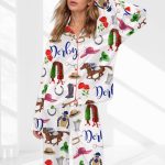 The Kentucky Derby Satin Pajama Set For Women