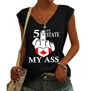 51st State My Ass Canada Tank Top 4