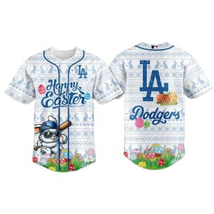 Los Angeles Dodgers Happy Easter 2025 Baseball Jersey 1