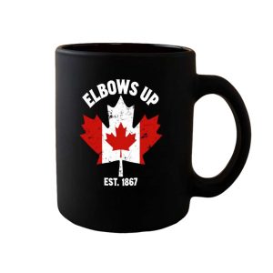 Elbows Up Canada Est 1867 Mug 1