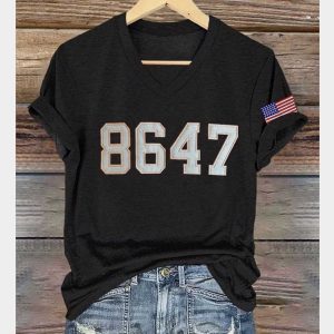 8647 Trump America V Neck T Shirt 5