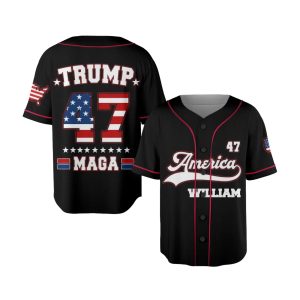 47 Trump America Maga Baseball Jersey 1