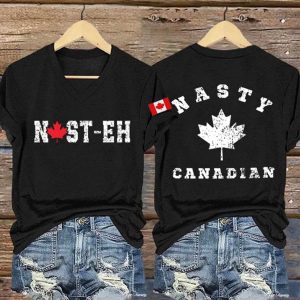 Nasty Canadian Print T Shirt 1