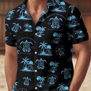 Gulf Of Mexico Esr 1550 Stay Salty And Resist Hawaiian Shirt 4