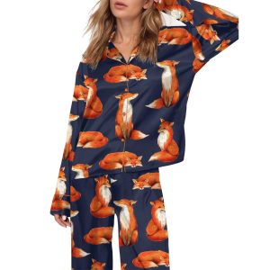 Fox Satin Pajama Set For Women 1
