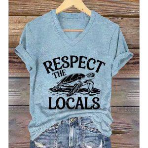 Respect The Locals Sea Turtles Shirt 1