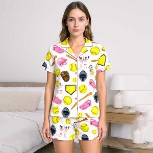 Softball Theme Pajama Set 1