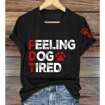 FDT Feeling Dog Tired V-Neck T-Shirt