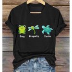 FDT Frog Dragonfly Turtle Animal Shirt