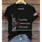 Freedom Democracy Tolerance And Justice For All T-Shirt