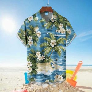 Tropical Palm Tree Floral Hawaiian Shirt 2