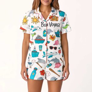 Bon Voyage Cruise Pajamas Set For Women 1