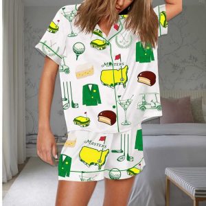 Augusta Masters Golf Tournament Golf Print Pajama Set 1
