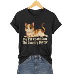 My Cat Could Run The Country Better V-Neck T-Shirt