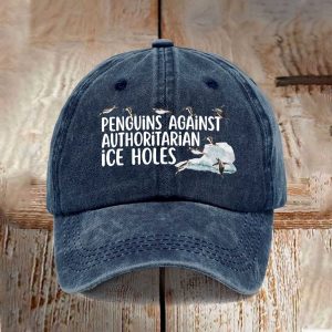 Penguins Against Authoritarian Ice Holes Hat