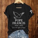 Pope Francis Let Us Be Lights Of Hope Shirt