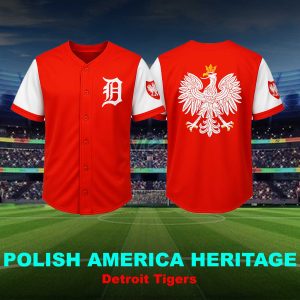 Polish American Heritage Detroit Tigers Jersey 2025 1