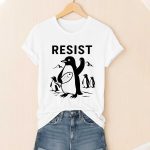 Resist Penguin America Shirt