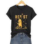 Resist Penguin America V-Neck T-Shirt