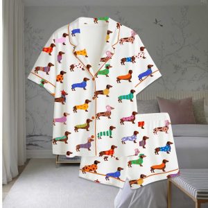 Dachshund Cute Dog Pajama Set 1