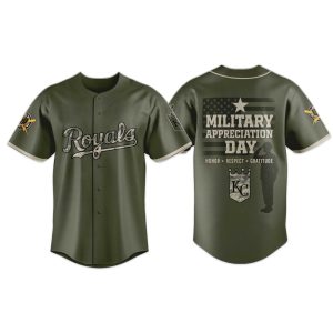 Royals Military Appreciation Day Baseball Jersey 2025 1