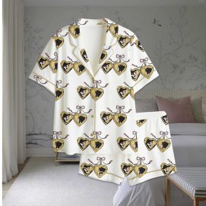 Pride and Prejudice Locket Satin Pajama Set 1