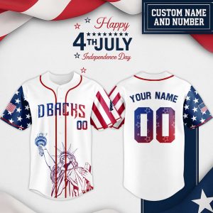 Arizona Diamondbacks 4th of July USA Baseball Jersey 2025 1
