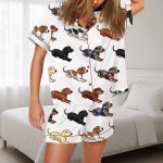 Dachshund Cute Dog Pajama Set For Women
