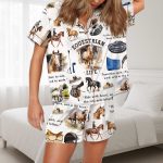 Equestrian Life Silky Satin Pajama Set For Women