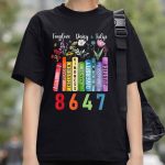 Floral Foxglove Daisy Tulip 8647 Book Lover Shirt