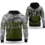 Greensboro Grasshoppers Military Appreciation Night Camo Hoodie 2025