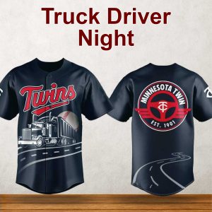 Minnesota Twins Truck Driver Night Baseball Jersey 2025