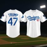 Los Angeles Dodgers Donal Trump 47 Baseball Jersey 2025