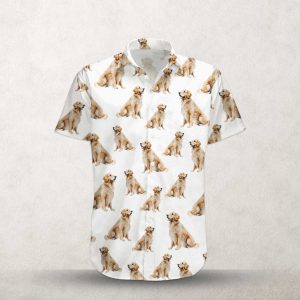 Golden Retriever Hawaiian Shirt