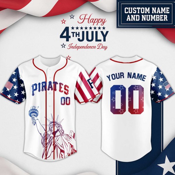 Pittsburgh Pirates 4th of July USA Baseball Jersey 2025 2