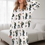 Pulp Fiction Dance Silky Satin Pajama Set
