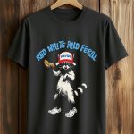 Red White And Feral Merica Shirt