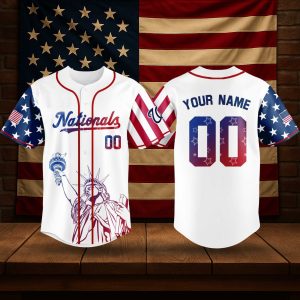 Washington Nationals 4th of July USA Baseball Jersey 2025 1